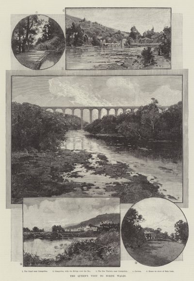 Dronningens besøg i det nordlige Wales af Charles Auguste Loye